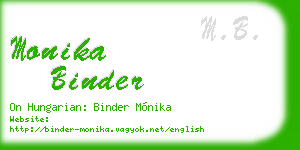 monika binder business card